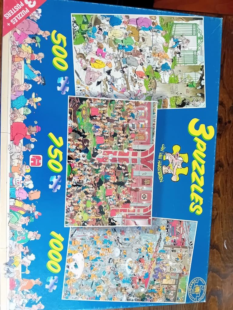 Jan van Haasteren puzzel, casino, pee tree, fire station, Ophalen of Verzenden, 500 t/m 1500 stukjes, Zo goed als nieuw