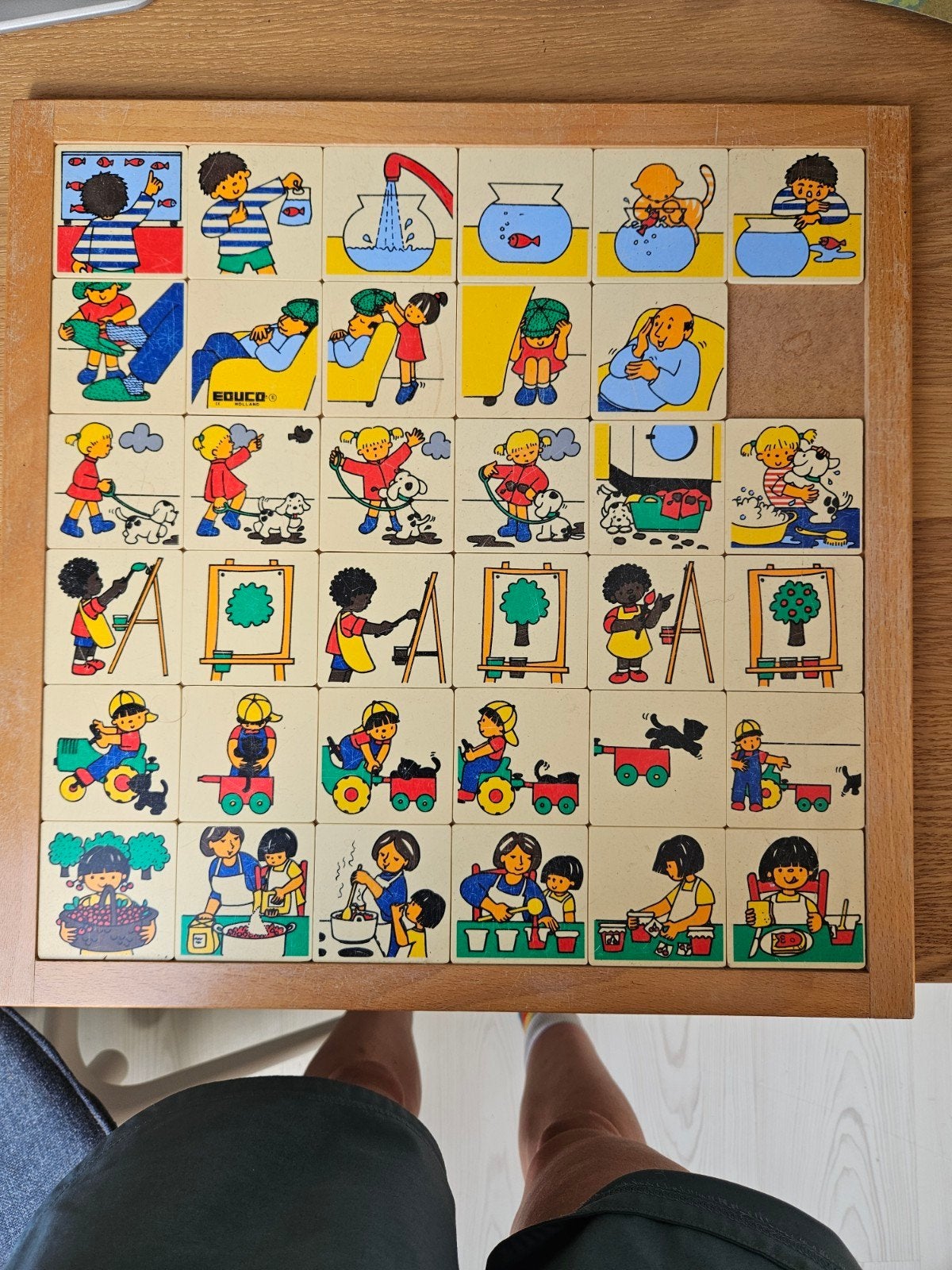 Educo Puzzel - Thema's uit het dagelijks leven, Ophalen, Gebruikt, Puzzelen