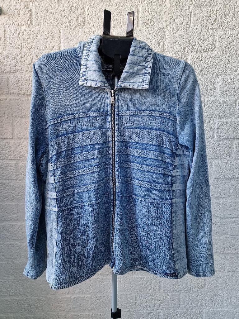 Blue Willi’s denim vest Danish Design XXL, Ophalen of Verzenden, Zo goed als nieuw, Maat 46/48 (XL) of groter, Blauw