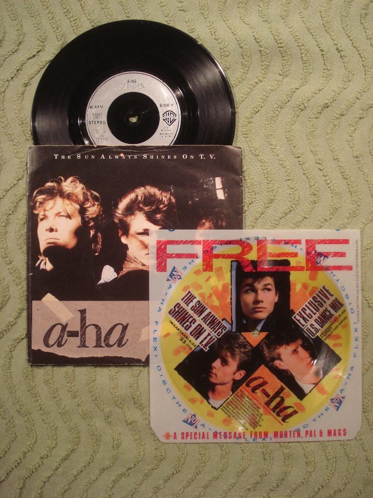 A-ha 7" Single: ‘The sun always shines on tv’ (UK) Flexi, Ophalen of Verzenden, Zo goed als nieuw, Pop