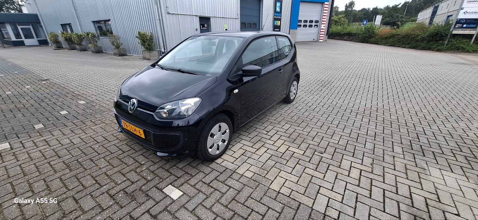 Volkswagen up! 1.0 44KW 2012 Zwart, Auto's, Voorwielaandrijving, Up!, 4 stoelen, Zwart