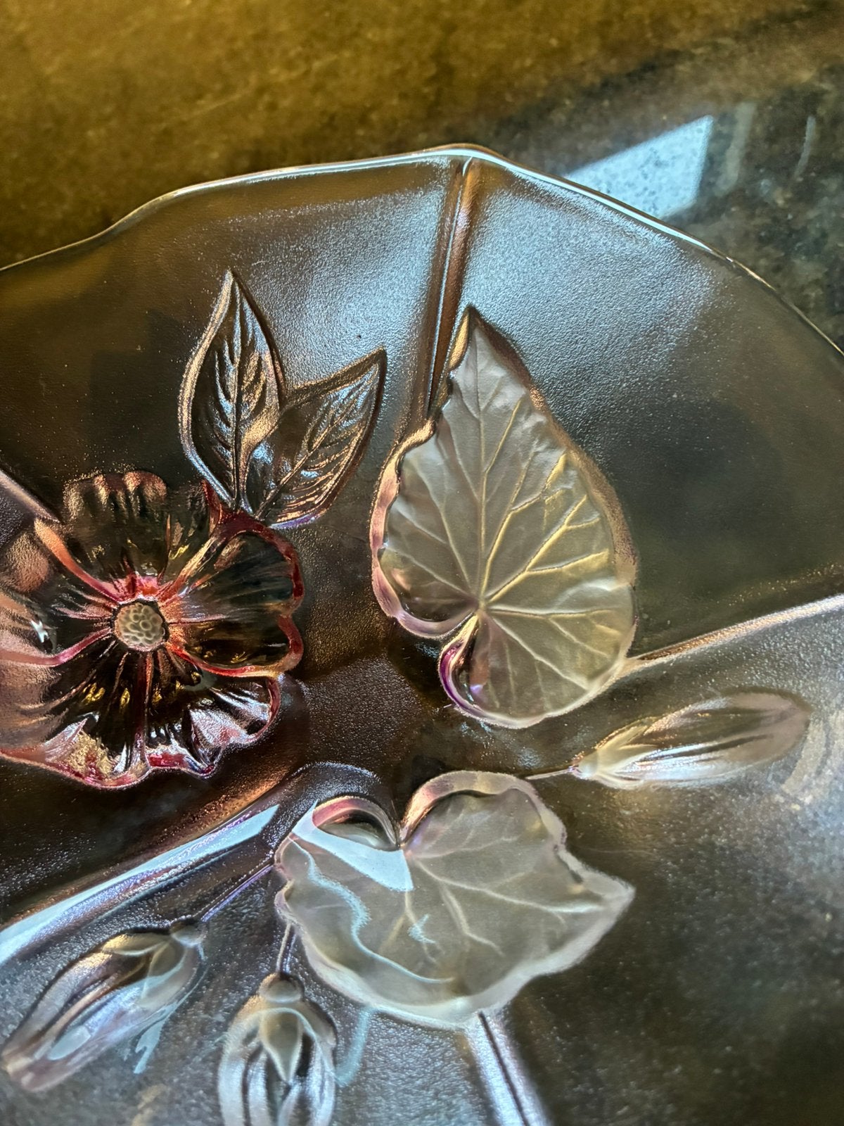 VINTAGE WALTHER GLAS FRUITSCHAAL., Ophalen