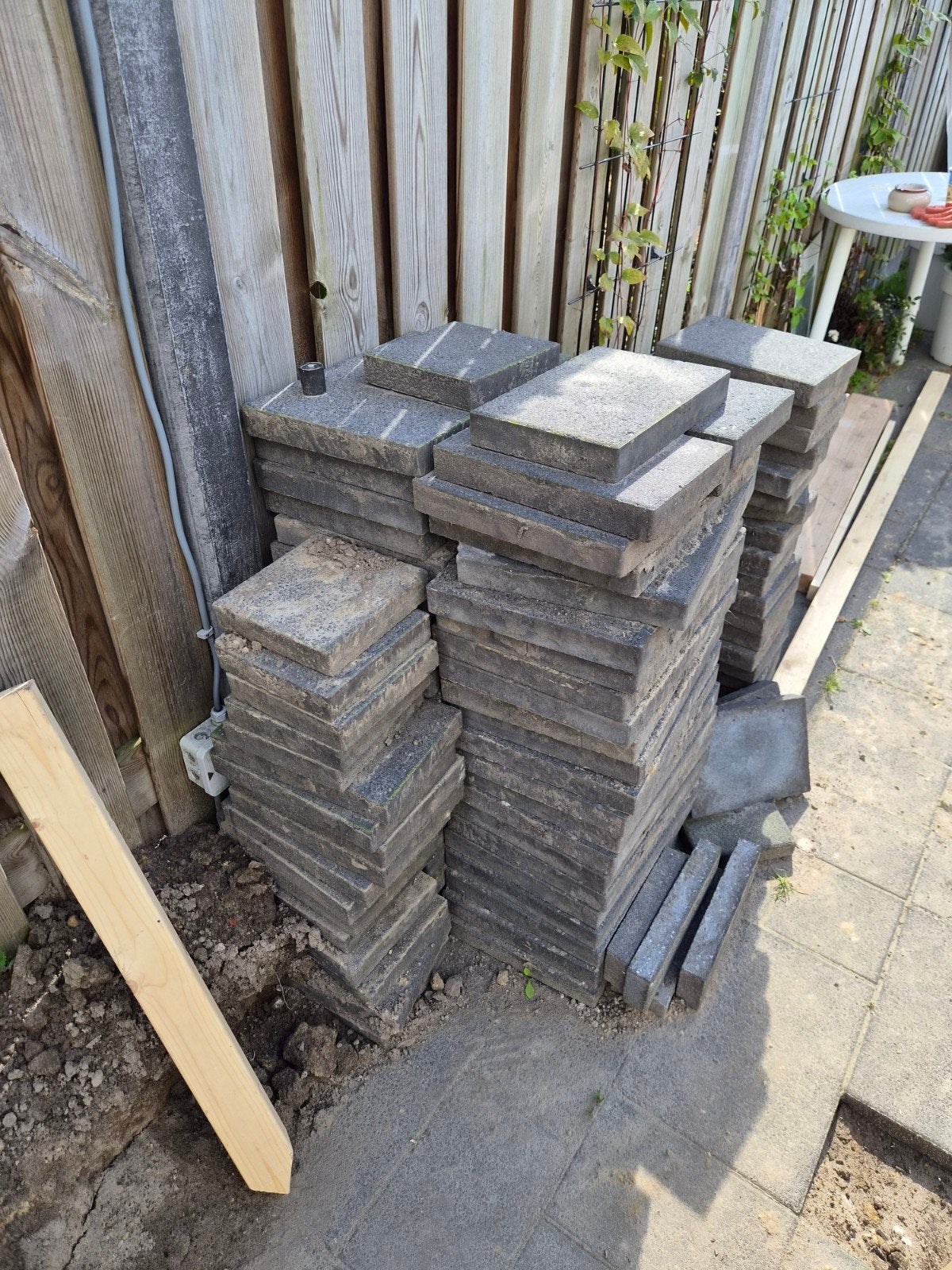 7m2 gebruikte buitentegels - Terrastegels, Ophalen, Gebruikt, 5 tot 10 m², Beton
