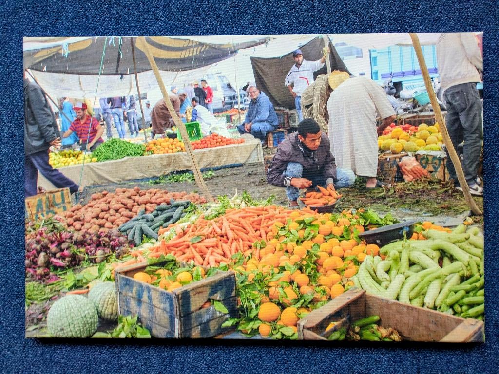 Marokko foto op canvas, Ophalen