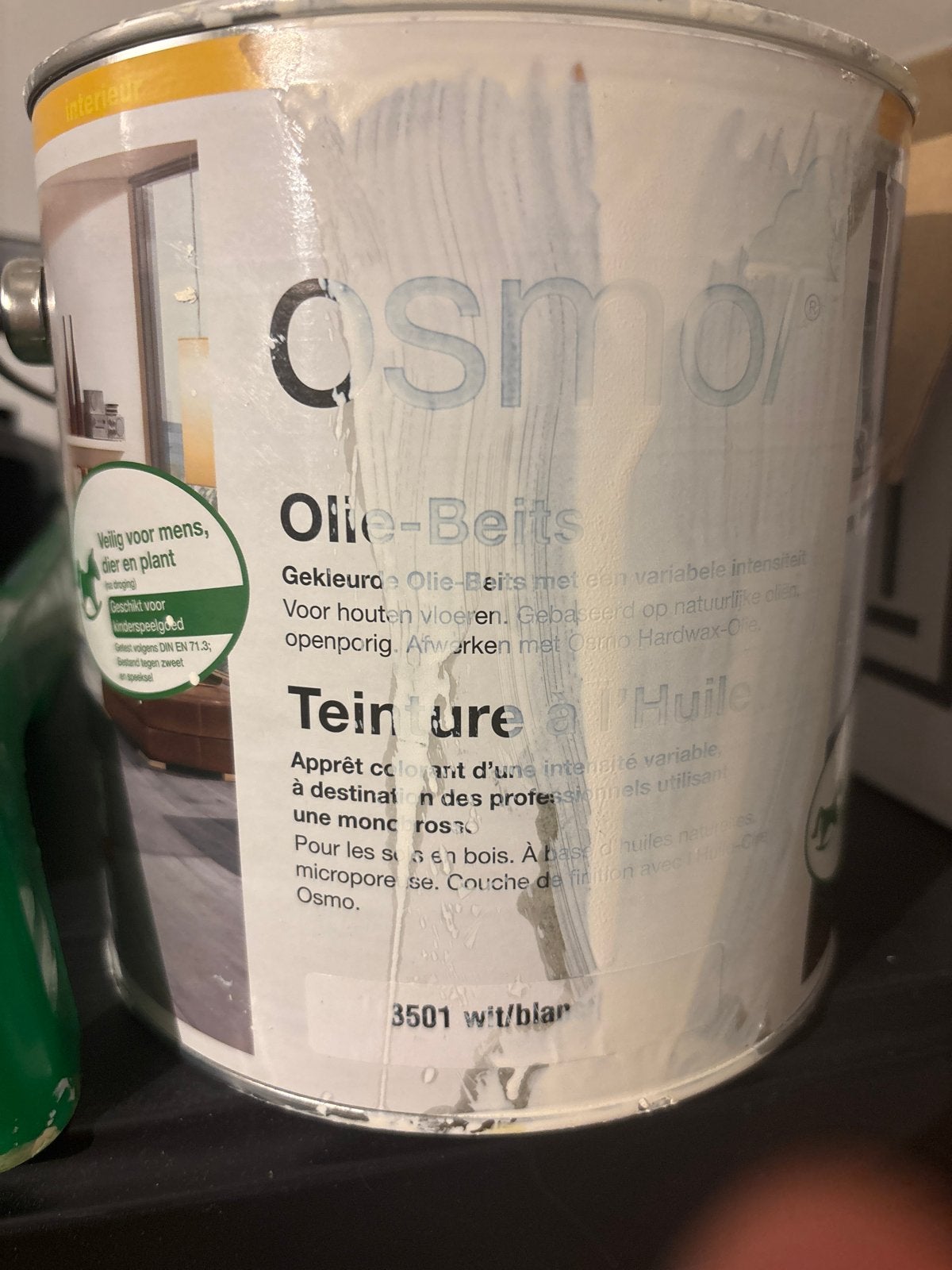 Osmo Olie-Beits Wit/blank 3501, Ophalen, Wit, Nieuw, Beits
