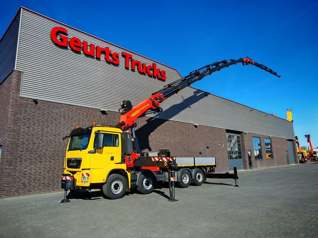 MAN TGS 35.480 8X4 H +PALFINGER PK 110.002 SH.G + PJ 170 E K, Auto's, Vrachtwagens, Euro 5, Overige kleuren, 653 pk, MAN