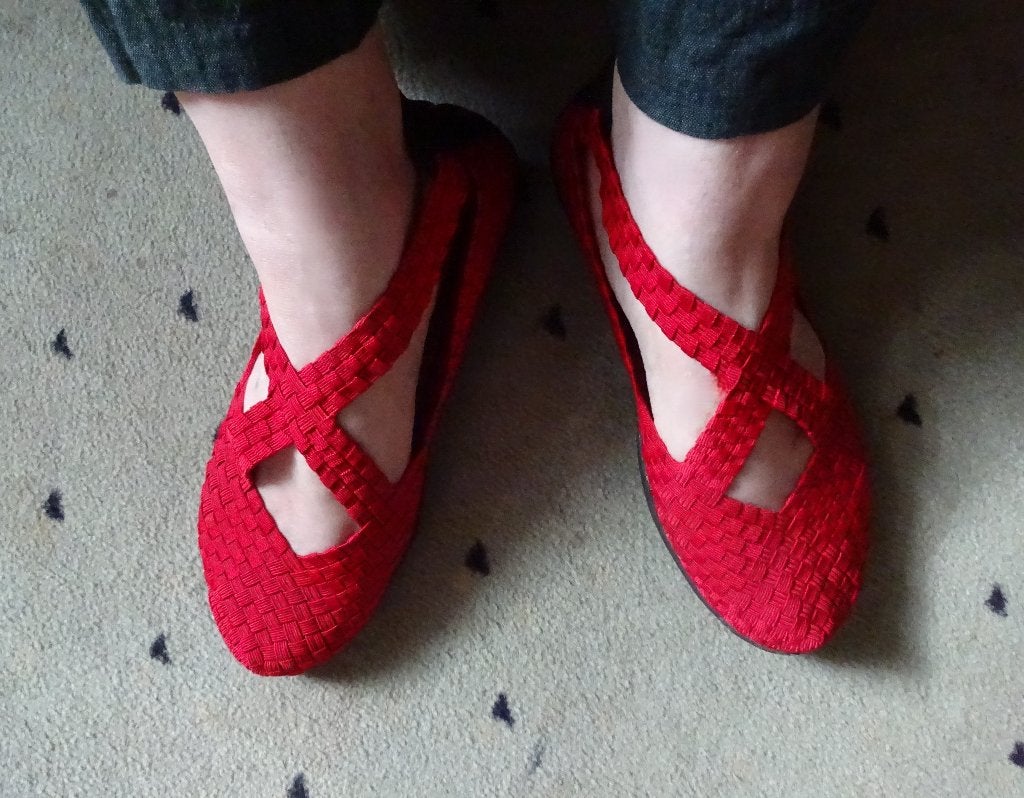 Maat 37 * Rood elastieken Bernie Mev. schoenen, Bernie Mev., Verzenden, Sneakers of Gympen, Gedragen