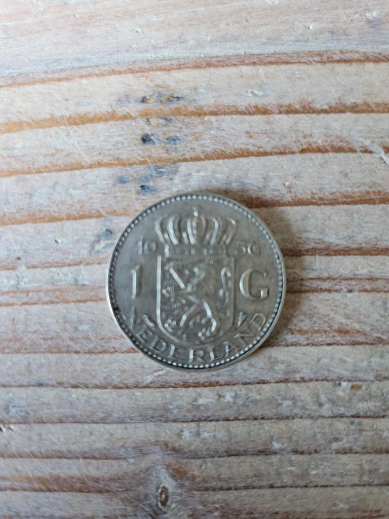 Zilveren 1 Gulden munt Koningin Juliana 1950, 1 gulden, Koningin Juliana, Zilver, Ophalen of Verzenden