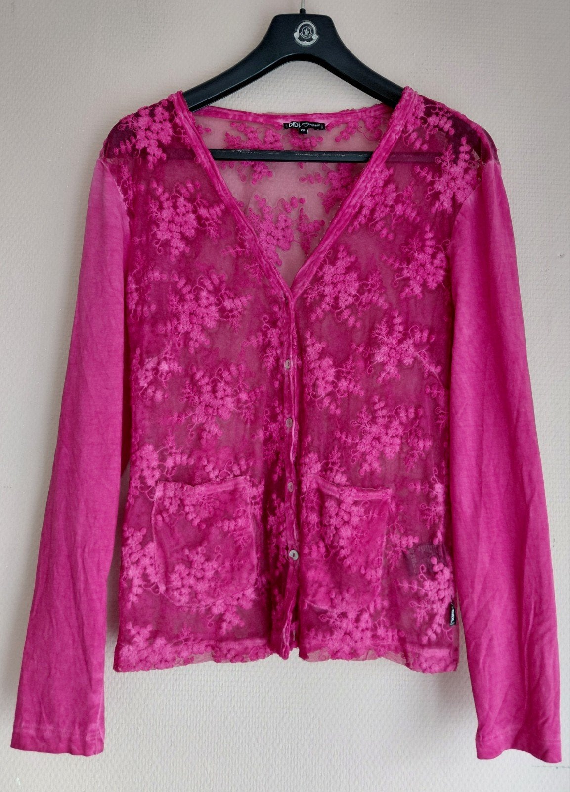 Didi transparante vest kant mt m fuchsia roze, Maat 38/40 (M), Didi, Ophalen of Verzenden, Zo goed als nieuw