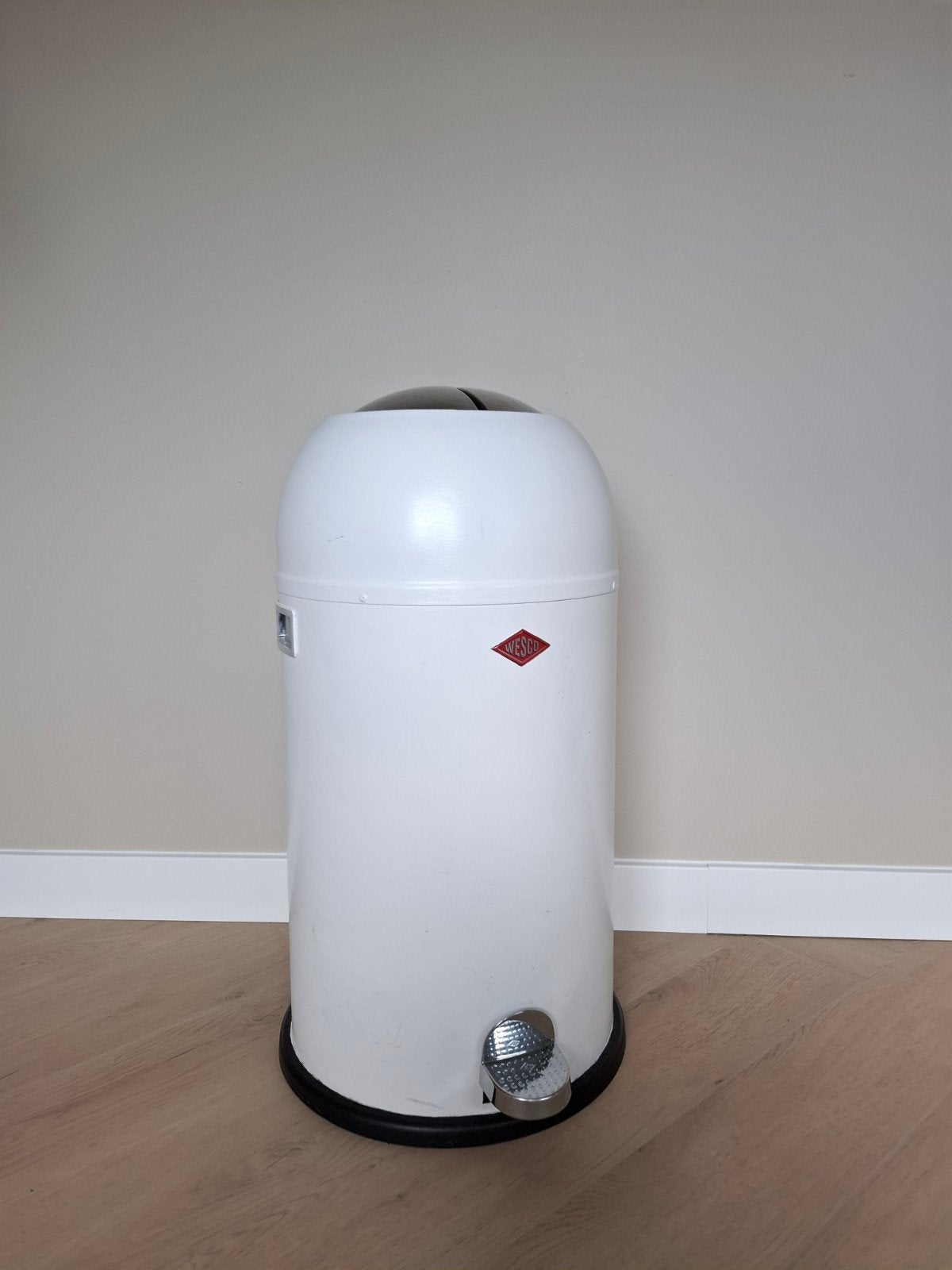 Wesco pedaalemmer wit - 38 liter, Huis en Inrichting, Ophalen, 50 – 75, Gebruikt, Met pedaal