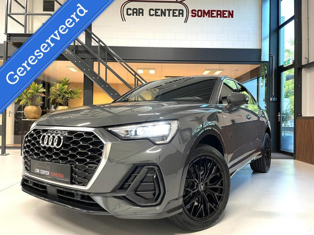Audi Q3 Sportback 45 TFSI e S-Line 245 PK/ Camera/ Nav/ 19'', Auto's, Audi, Zwart, Met garantie (alle), Leder en Stof, 245 pk
