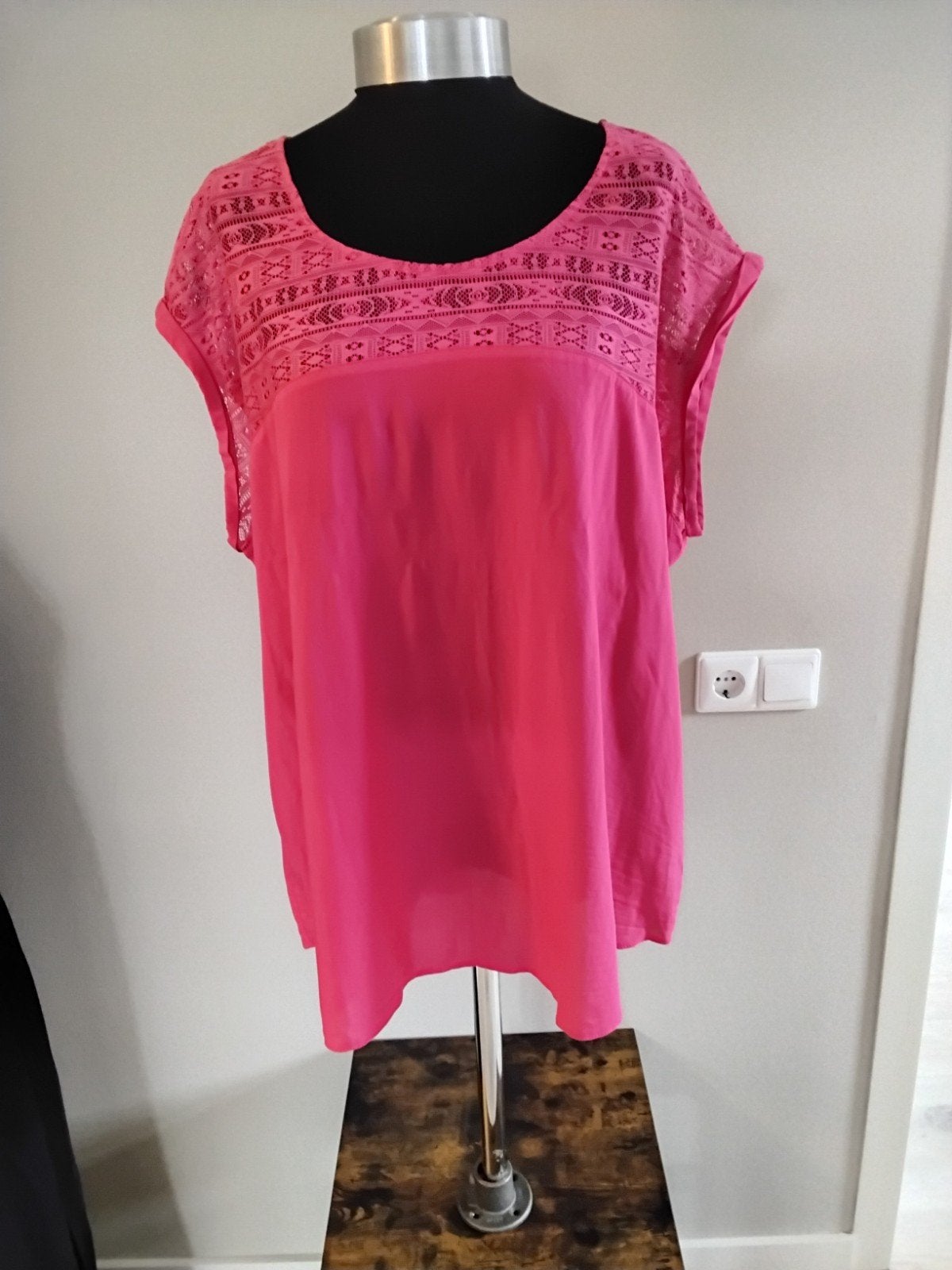 Mouwloze blouse Clockhouse XXXL - 52 roze, Kleding | Dames, Maat 46/48 (XL) of groter, Clockhouss, Ophalen of Verzenden, Zo goed als nieuw