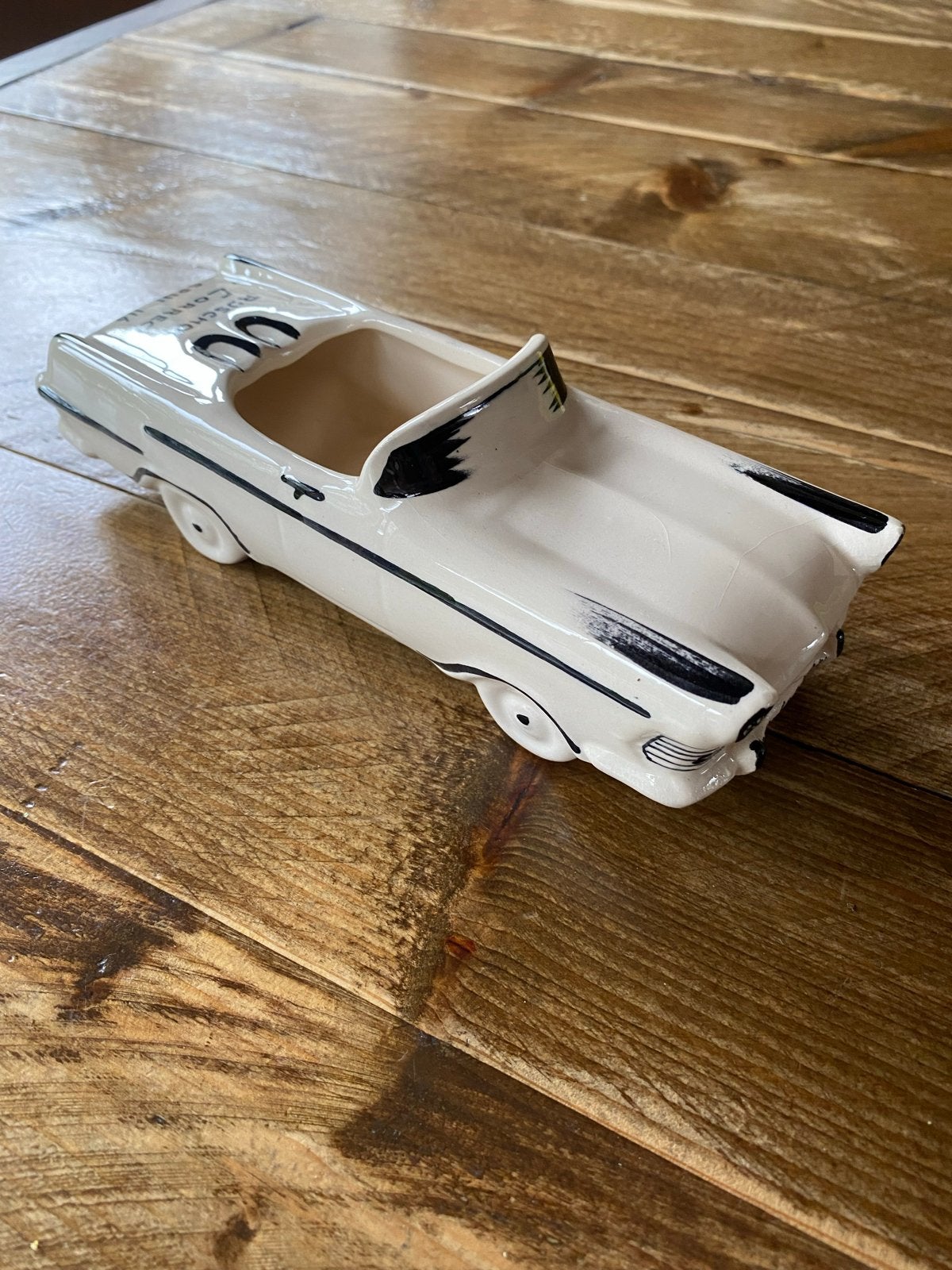Vintage Keramieken Auto Asbak - 20cm, Ophalen of Verzenden, Zo goed als nieuw, Gebruiksvoorwerp