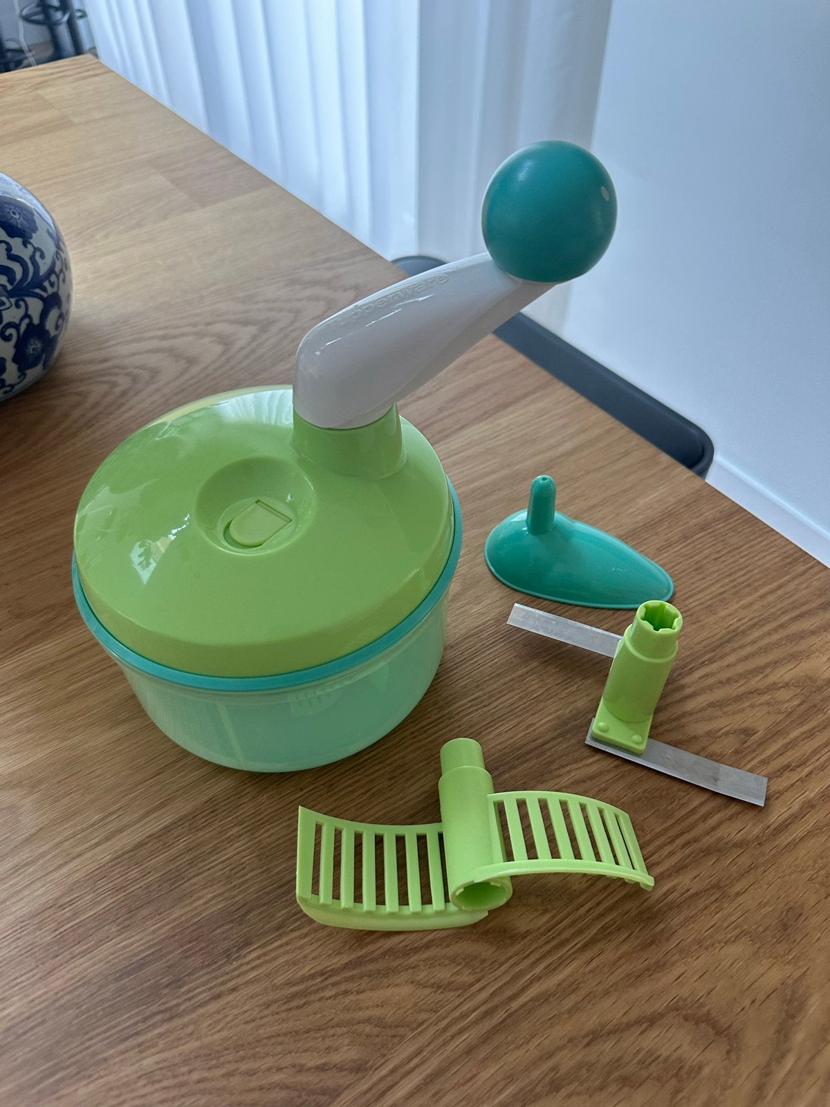 Tupperware Quick Chef: Handmatige Keukenmachine, Ophalen of Verzenden, Gebruikt, Groen, Overige typen