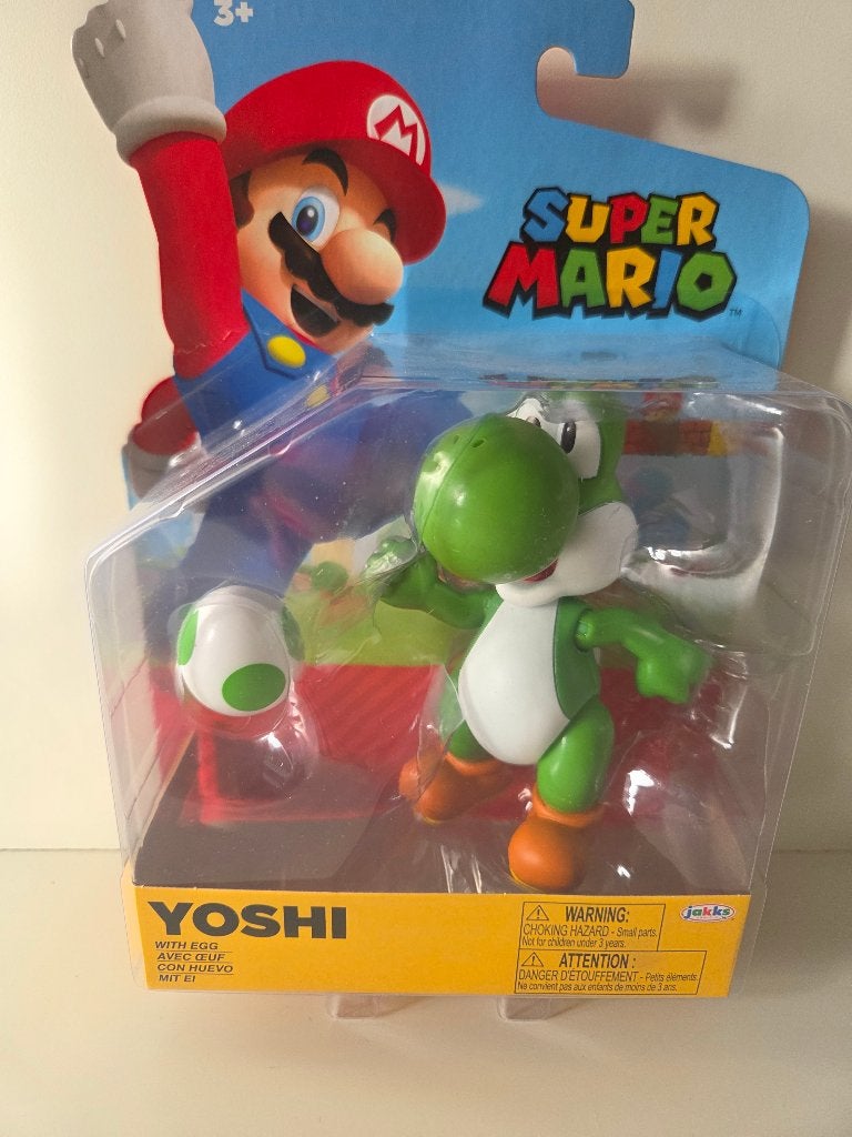 Nieuwe Super Mario Yoshi actiefiguur met ei, Verzamelen, Ophalen of Verzenden, Nieuw