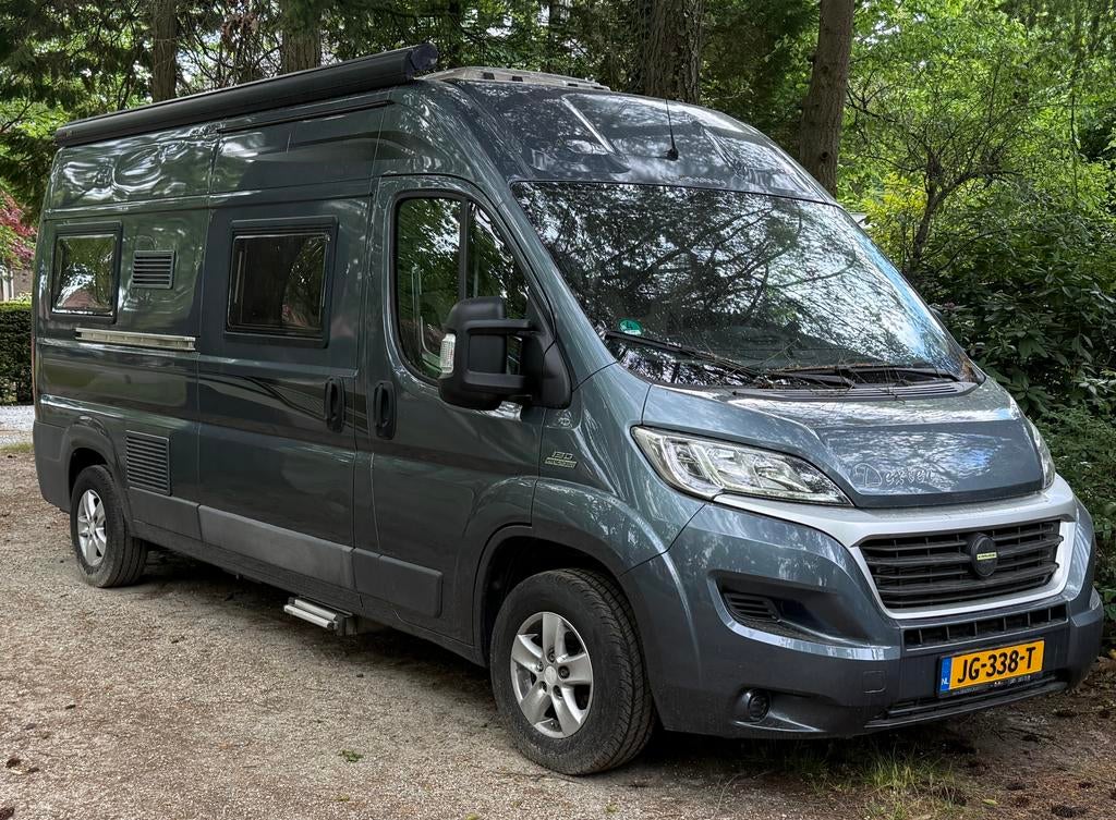 Karmann Dexter 580 130pk buscamper, Caravans en Kamperen, Ringverwarming, Fiat, Luifel, Particulier