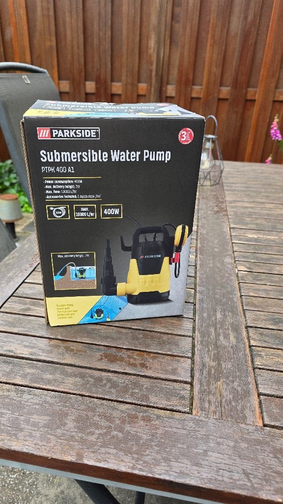 Parkside Dompelpomp PTPK 400 A1 - Zo goed als nieuw, Tuin en Terras, Waterpompen, Ophalen, Nieuw, Elektrisch, Dompelpomp