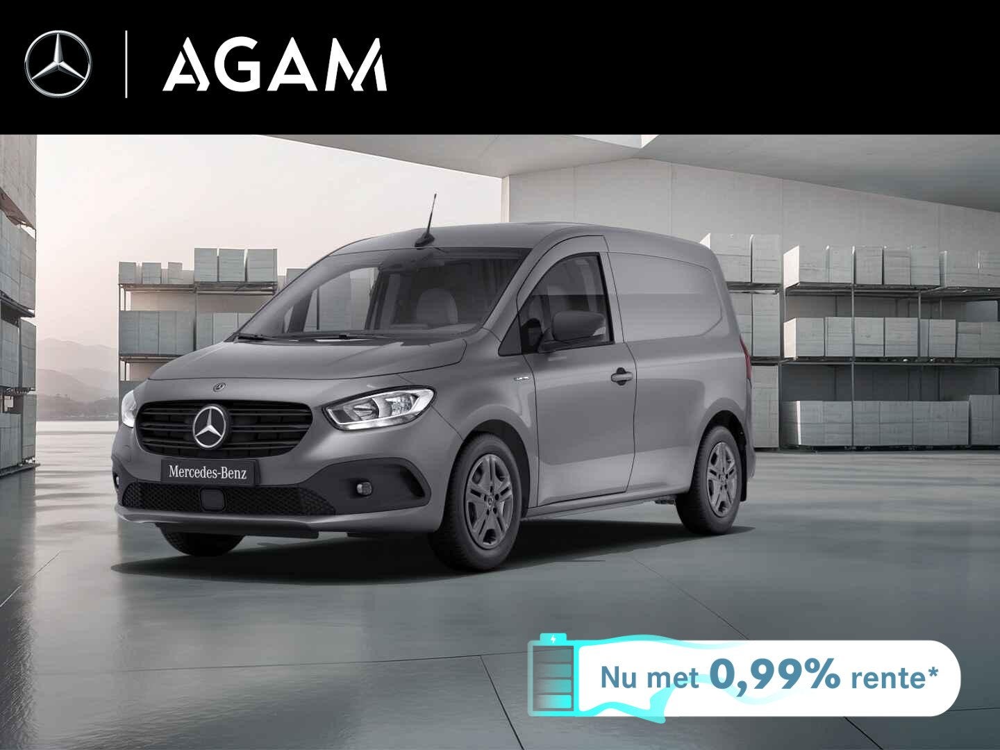 Mercedes-Benz eCitan 112 Pro L1 51 kWh, Auto's, Bestelauto's, 1270 kg, 122 pk, Nieuw, Zilver of Grijs