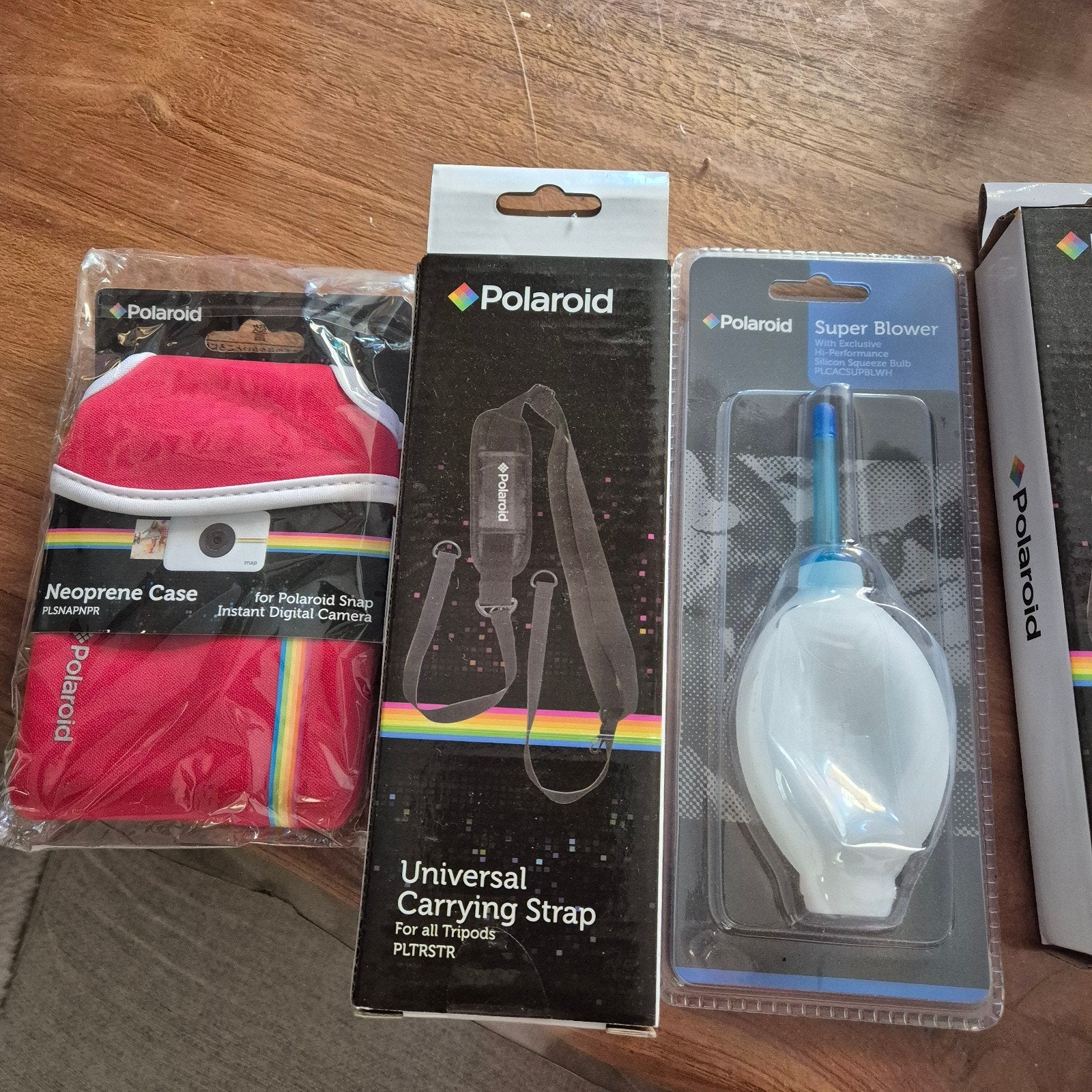 Polaroid Blower, Draagriem & Neopreen Case Set, Ophalen, Hoes, Rood, Nieuw