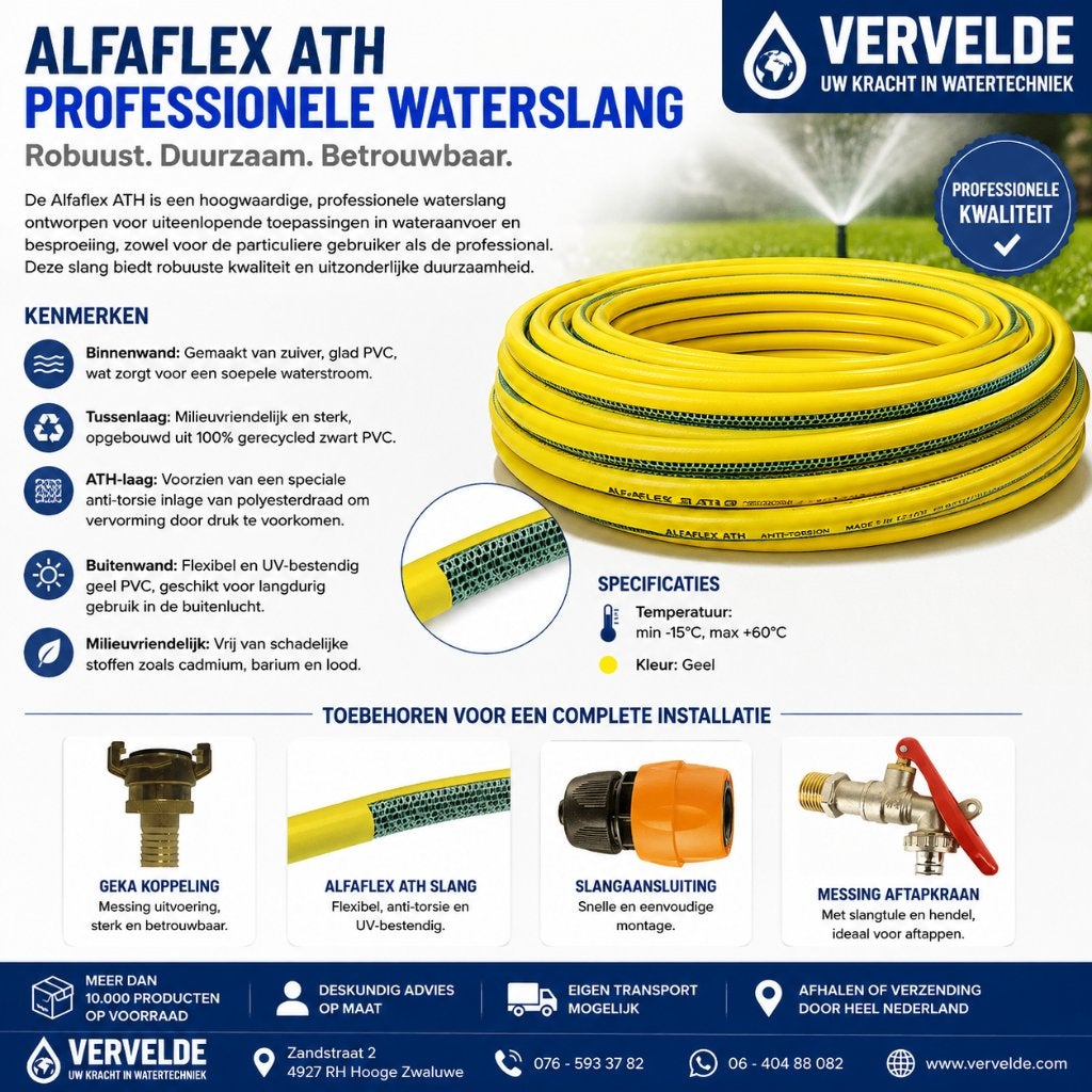 gele slang, Vervelde, Tuinslang, Nieuw, Ophalen of Verzenden