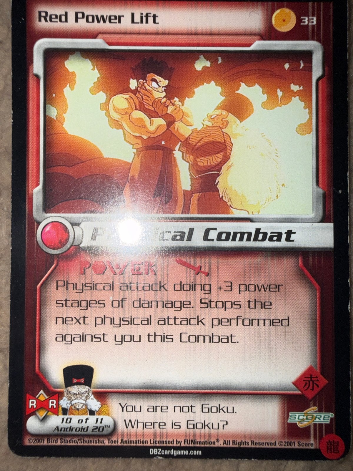 Dragon Ball Z TCG: Red Power Lift (Android 20), Hobby en Vrije tijd, Verzamelkaartspellen | Magic the Gathering, Ophalen of Verzenden