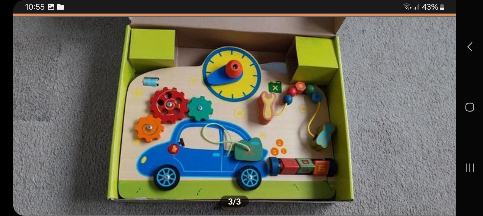 Houten activiteiten speelbord voor de box zgan, Ophalen of Verzenden