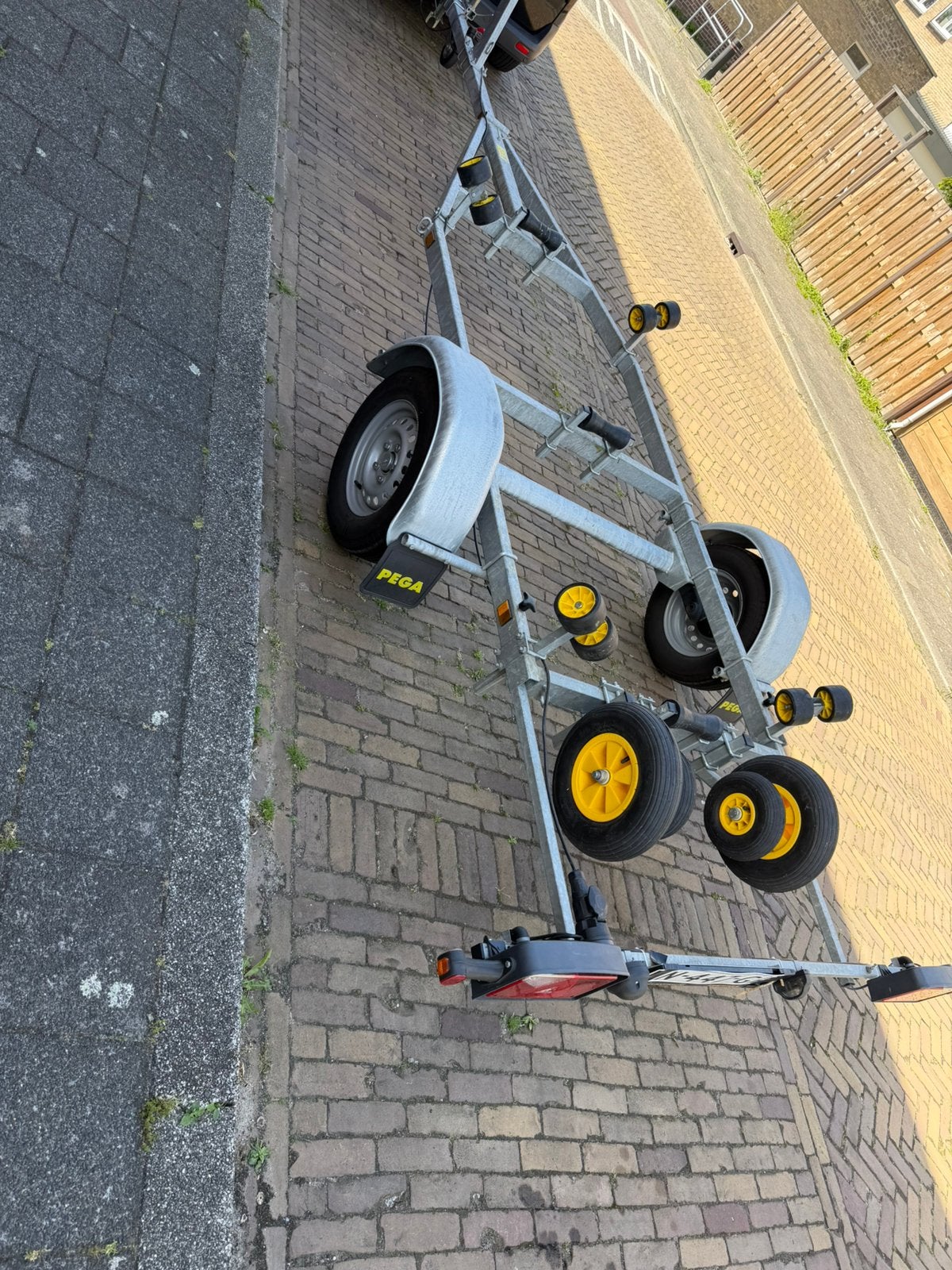 Pega kantel boot trailer met slot, Ophalen of Verzenden, Zo goed als nieuw, Overige typen, Overige merken