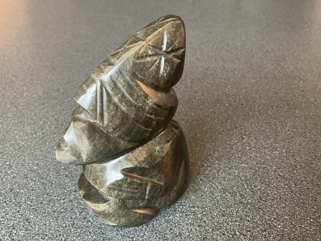 Reproductie van Azteeks beeldje van obsidiaan, Verzamelen, Beelden en Beeldjes, Ophalen of Verzenden, Gebruikt, Religie