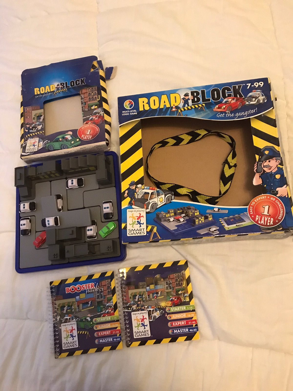 Smartgames Roadblock + uitbreiding, Kinderen en Baby's, Ophalen of Verzenden, Zo goed als nieuw