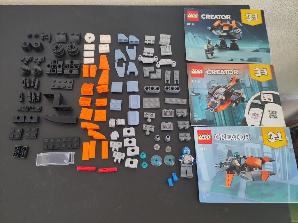Lego Creator 31111 Cyber Drone 3-in-1, Compleet, Lego, Ophalen of Verzenden, Zo goed als nieuw