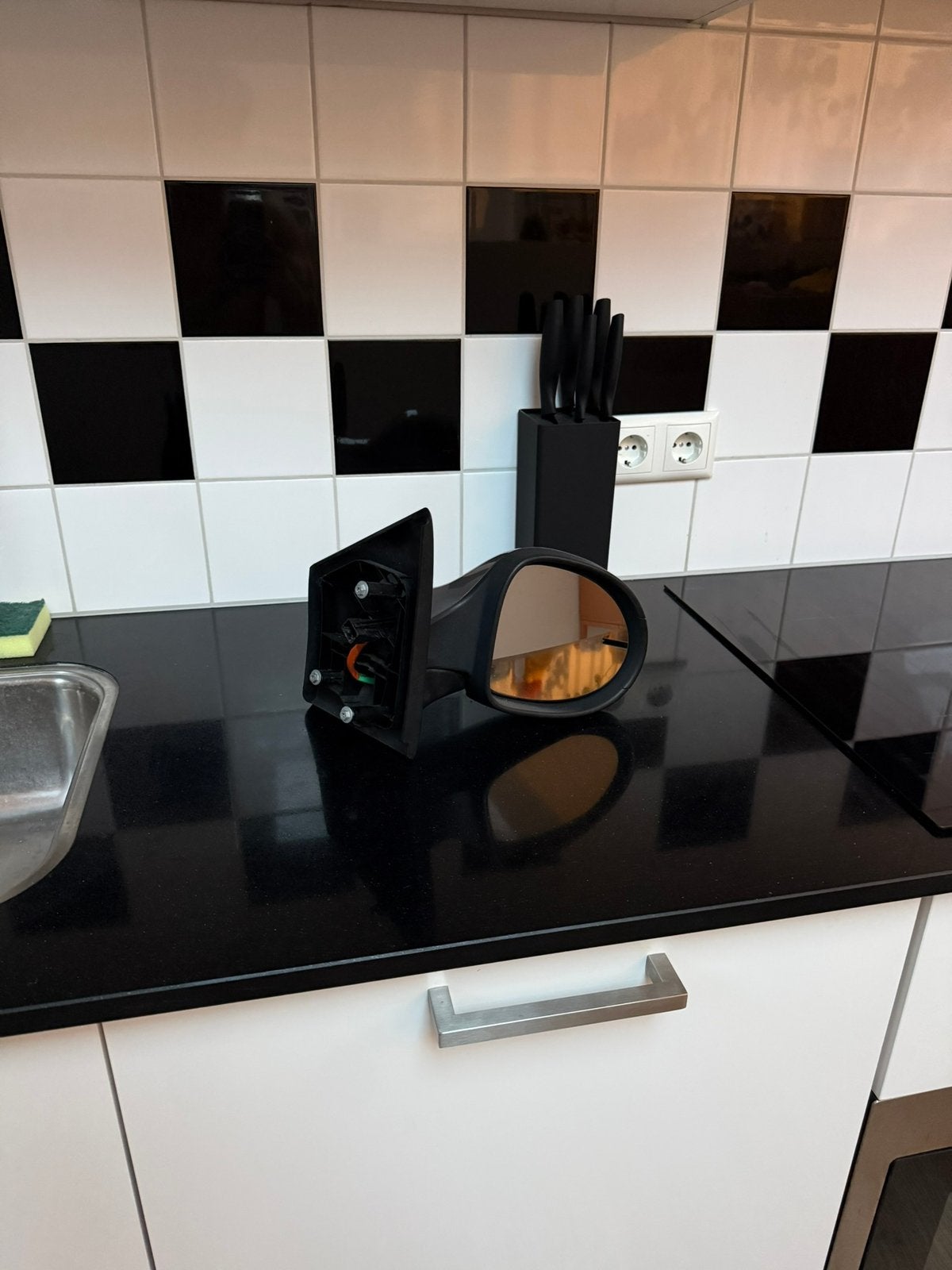 Renault Twingo zijspiegel rechts grijs, Ophalen of Verzenden, Gebruikt, Renault