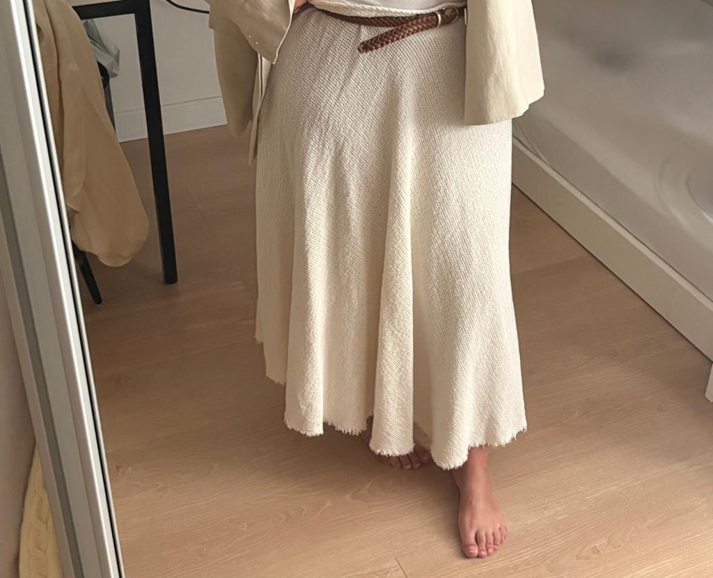 Zara rok XL, Overige typen, Wit, Maat 46/48 (XL) of groter, Nieuw