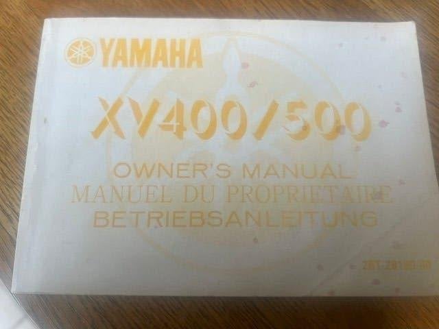 Orgineel boekje van de yamaha xv400/500 engels/duits, Ophalen of Verzenden, Yamaha