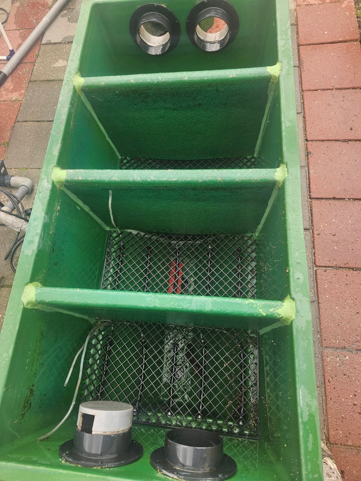 Meerkoppenfilter vijver - Groen, 3-kamer filtersysteem, Ophalen of Verzenden, Gebruikt, Vijverfilter