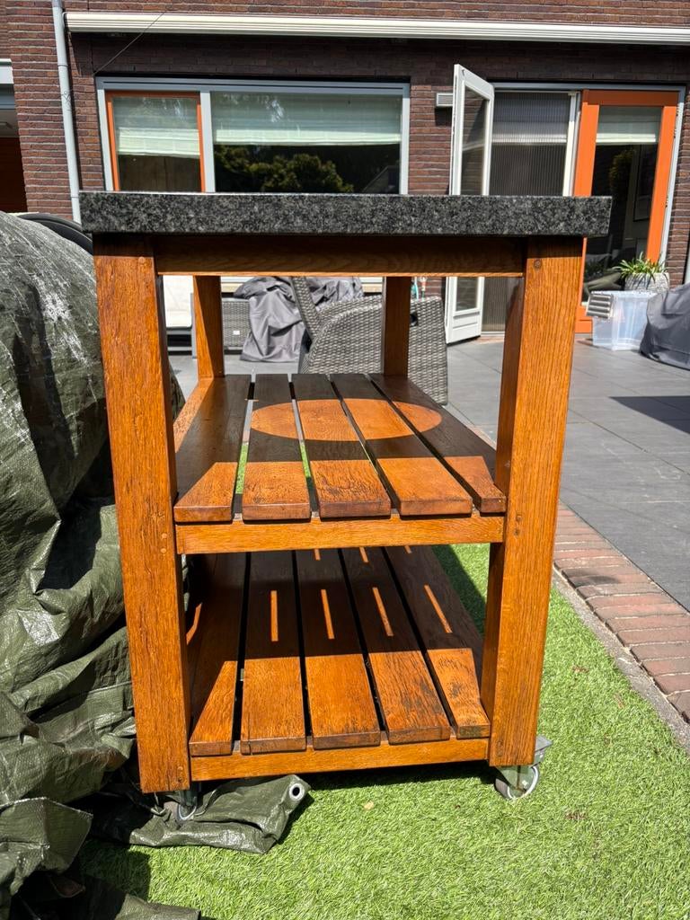 Barbeque tafel, Tuin en Terras, Ophalen of Verzenden, Zo goed als nieuw, Hout, Containerberging
