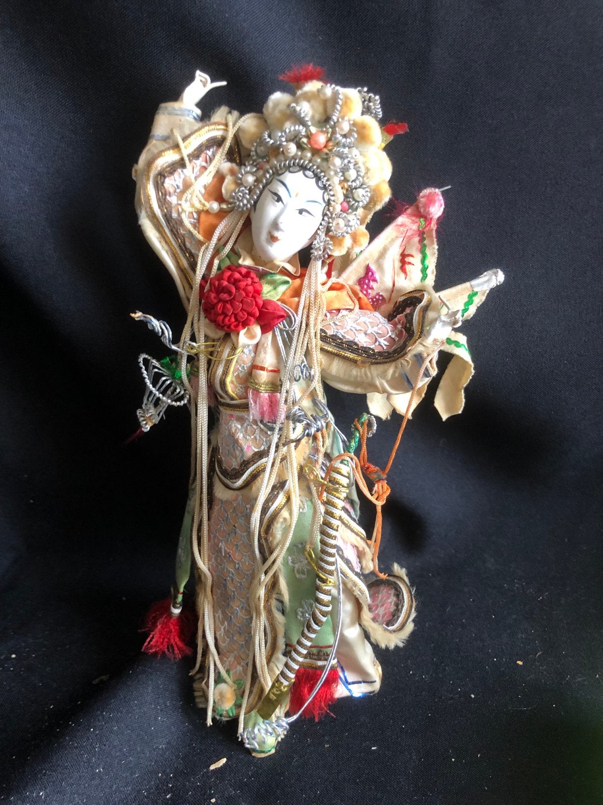 Chinese Opera Pop Zijde 25cm - Gedetailleerde Pop, Ophalen of Verzenden, Gebruikt
