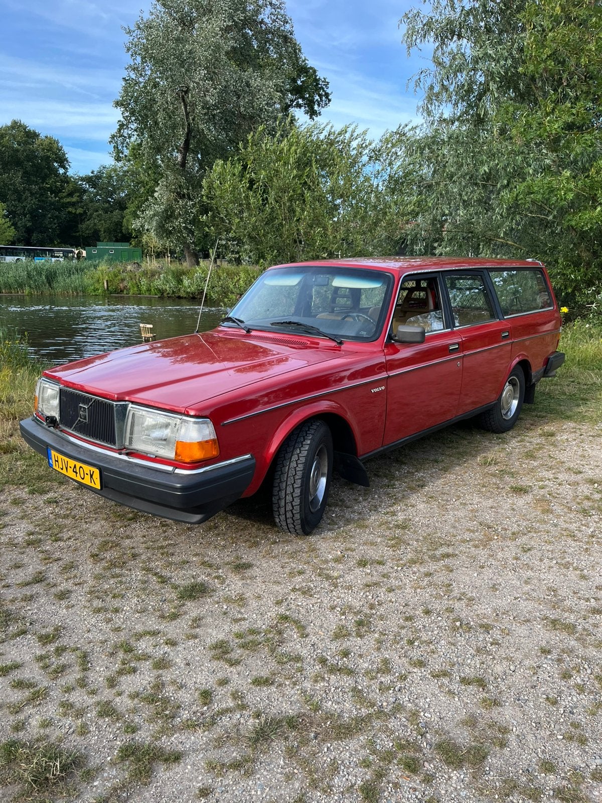 Volvo 240 estate combie station benzine oldtimer zie beschr, Auto's, Volvo, Beige, 4 cilinders, 116 pk, 2300 cc