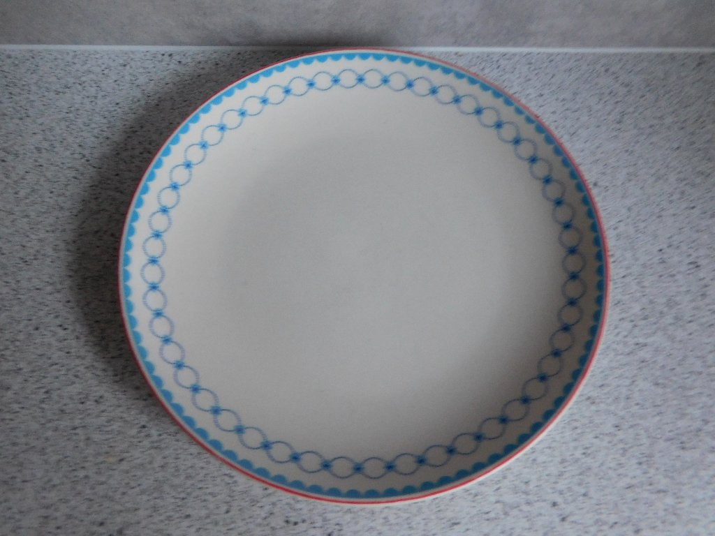Albert Heijn Bord Spiraal Marken Blauw - 17,5 cm, Keramiek, Ophalen of Verzenden, Zo goed als nieuw, Albert Heijn