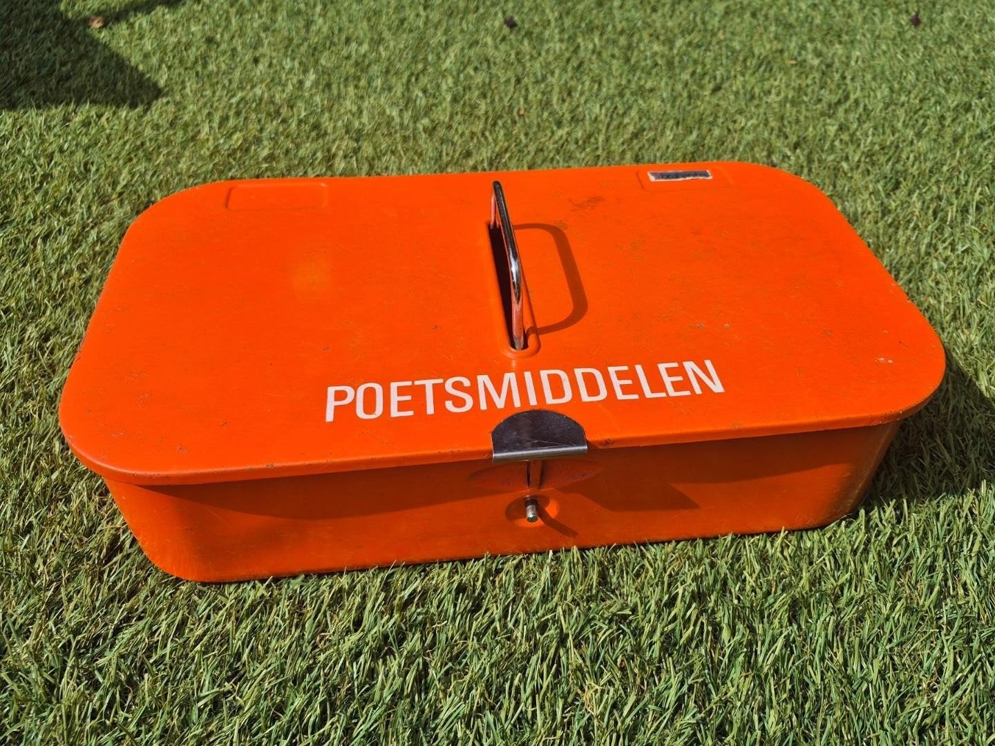 Vintage Brabantia poetsmiddelen blik, Verzamelen, Retro, Ophalen of Verzenden, Huis en Inrichting