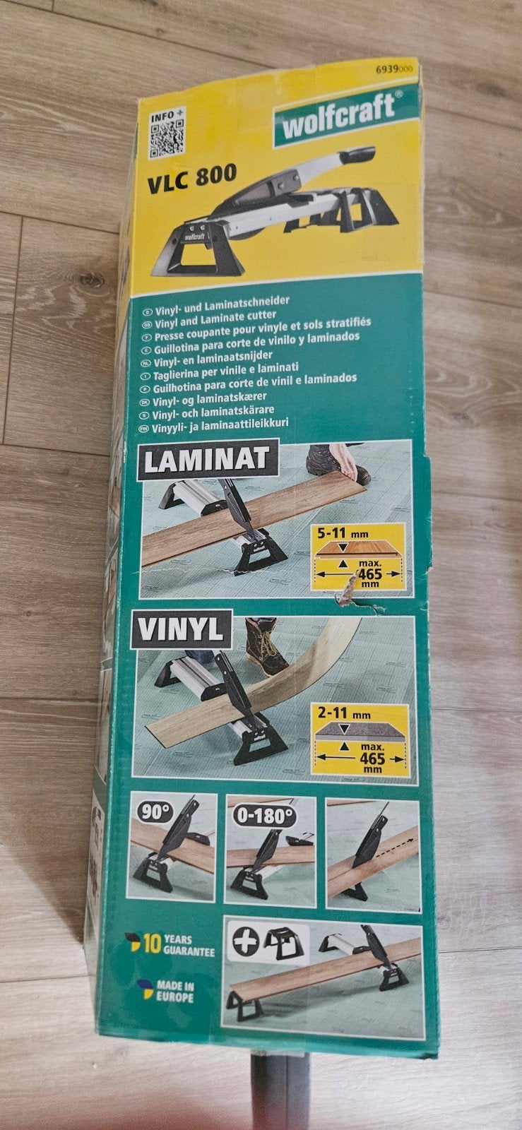 Wolfcraft VLC 800 Vinyl- en Laminaatsnijder - Goede conditie, Ophalen, Zo goed als nieuw
