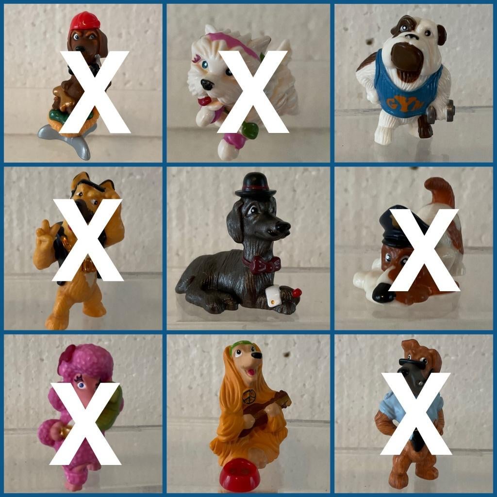 3x hondjes poppetjes, Ophalen of Verzenden, Zo goed als nieuw