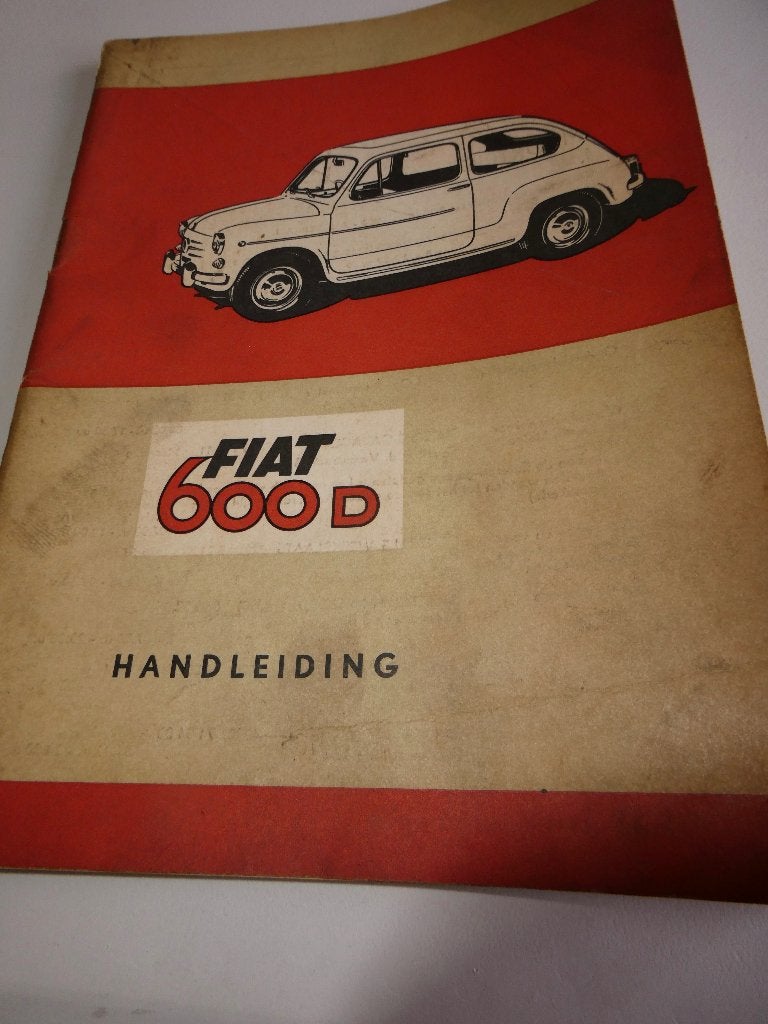 Handleiding  Boekje Fiat 600 D, Ophalen of Verzenden