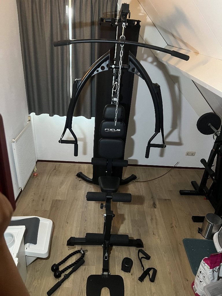Home Gym Focus Fitness Unit 4 - Multifunctioneel, Ophalen, Benen, Krachtstation, Aluminium