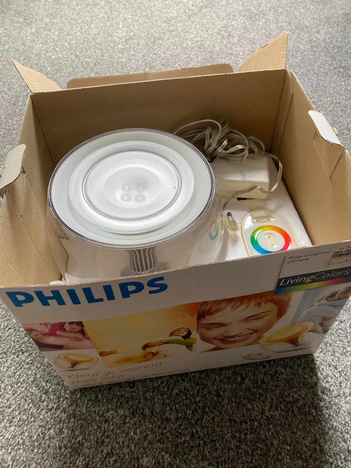 Philips LivingColors LED lamp met afstandsbediening, Kunststof, LED verlichting, Meerkleurig, Ophalen of Verzenden
