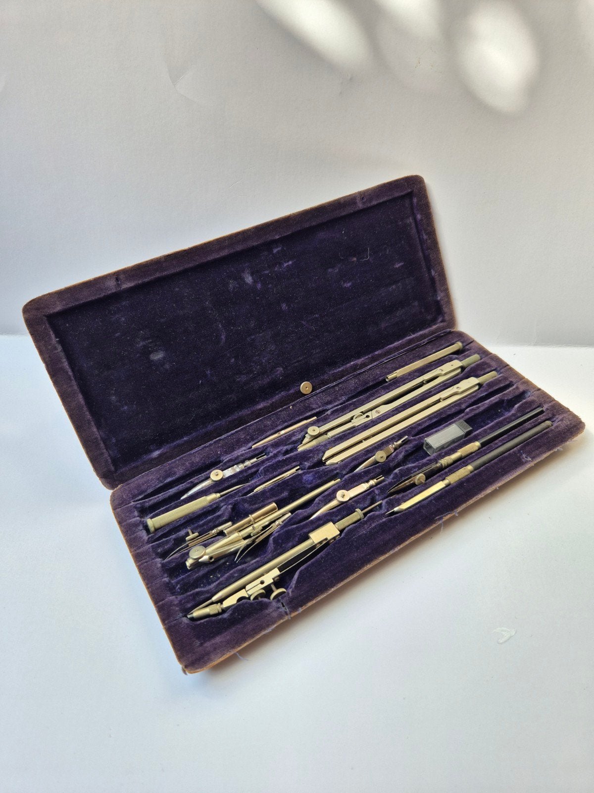 Antieke Präcision passer set, periode 1880-1940, Ophalen of Verzenden