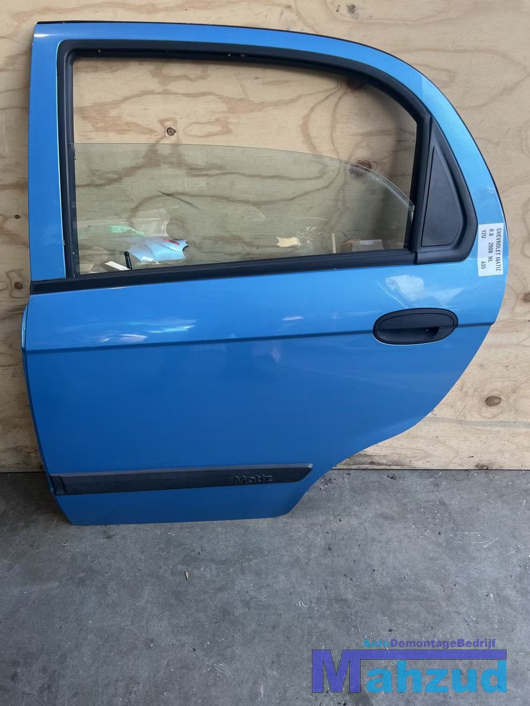 CHEVROLET MATIZ Blauw 12U links achter deur 2005+, Gebruikt, Info@gm.com, Chevrolet, Deur