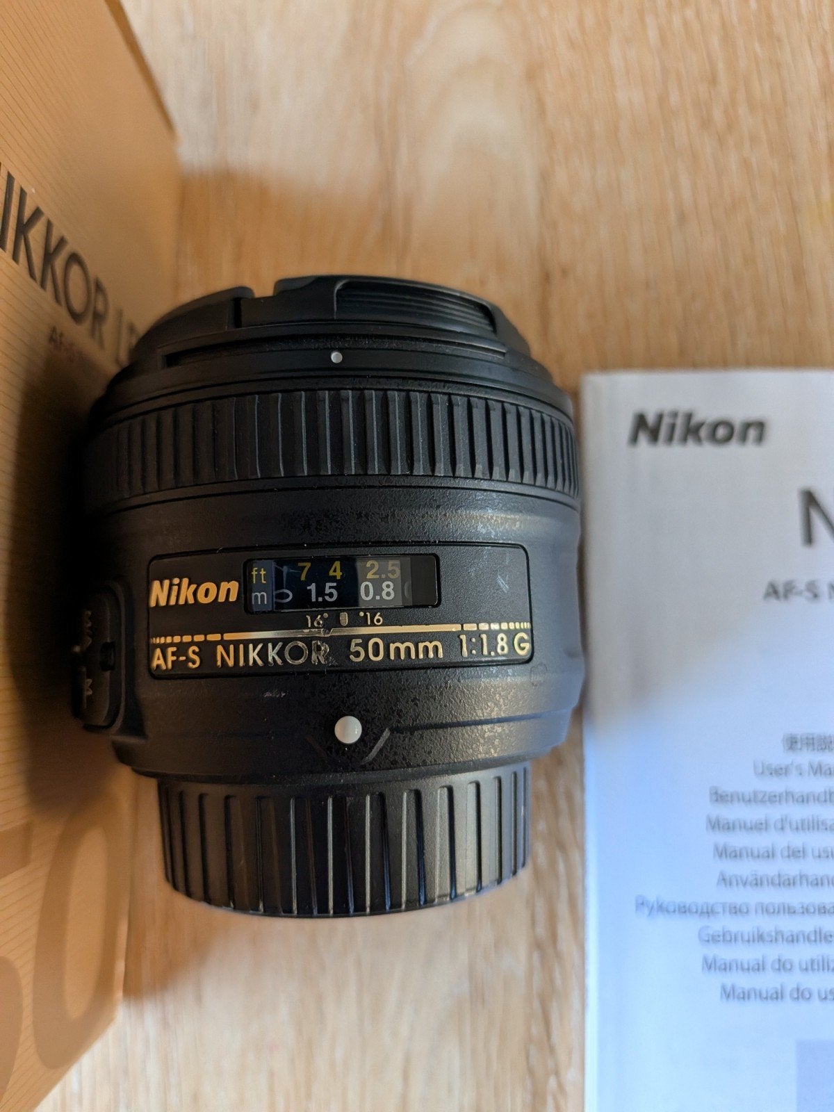 Nikon AF-S NIKKOR 50mm 1:1.8G lens met hoesje, Audio, Tv en Foto, Ophalen, Autofocus, Nikon, Zo goed als nieuw