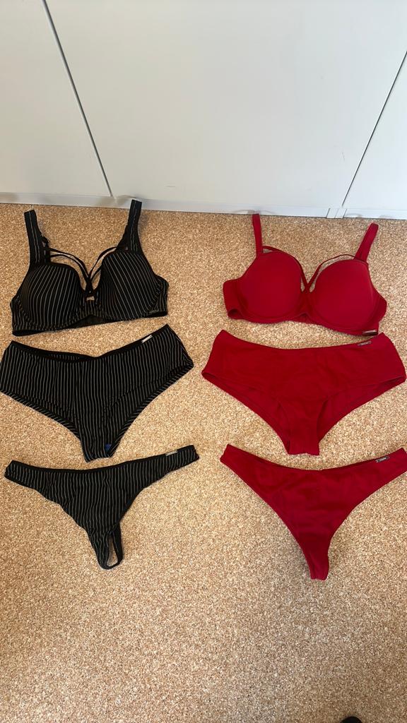 Sapph lingerie 80 D XL, Ophalen of Verzenden, Zwart, Setje