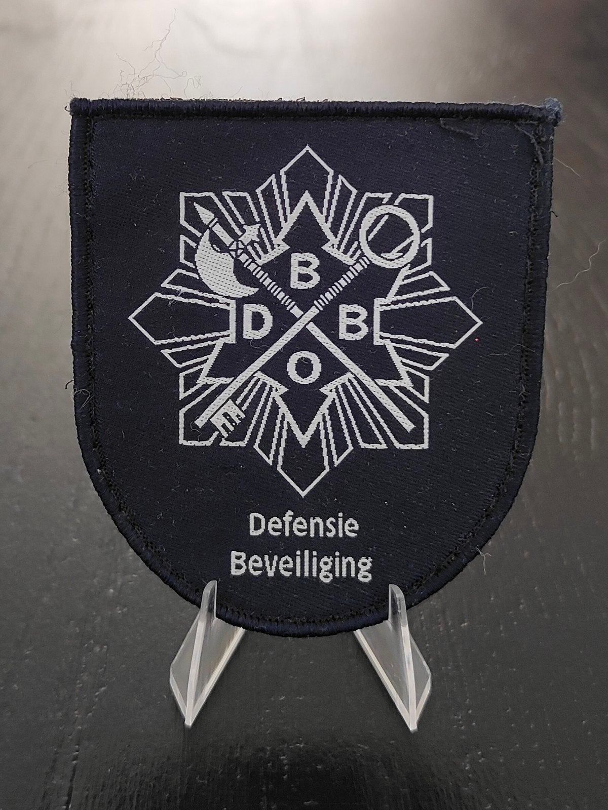 Defensie Beveiliging Embleem - Originele Patch, Ophalen of Verzenden, Landmacht, Nederland, Embleem of Badge