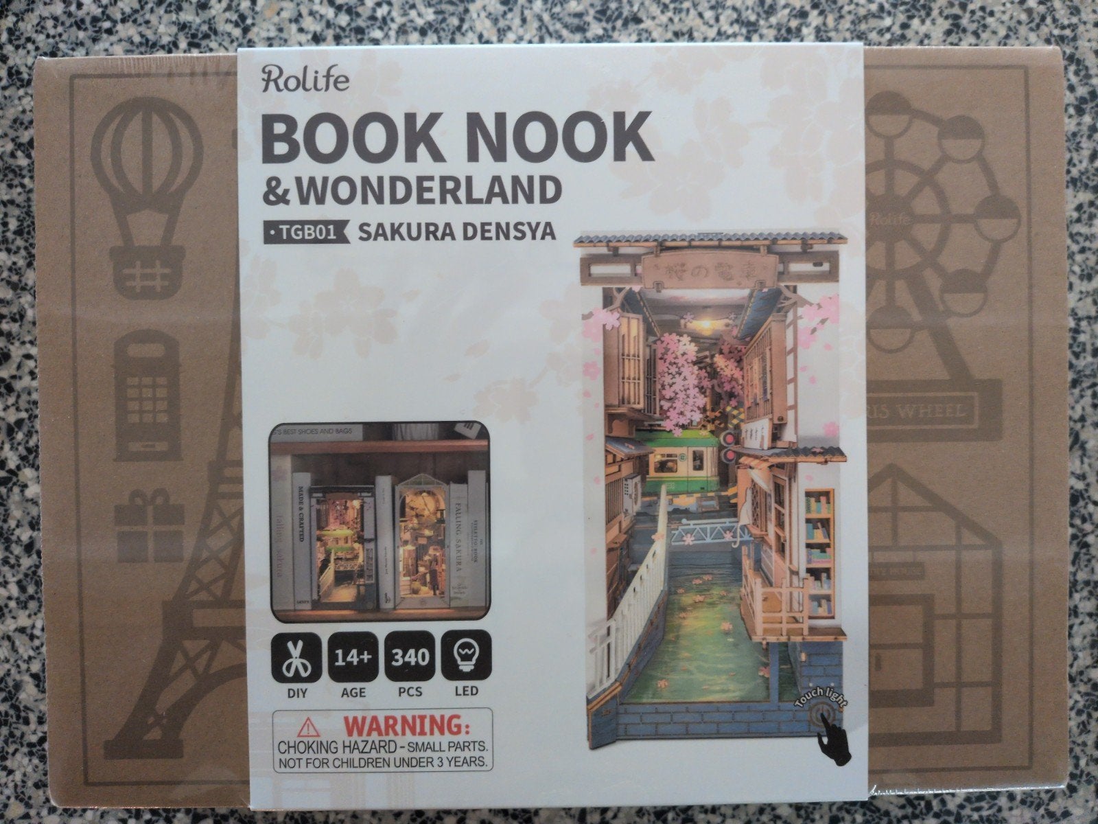 Rolife Book Nook & Wonderland TGB01 Sakura Densya, Nieuw, Meerkleurig, Educatief, Overige merken